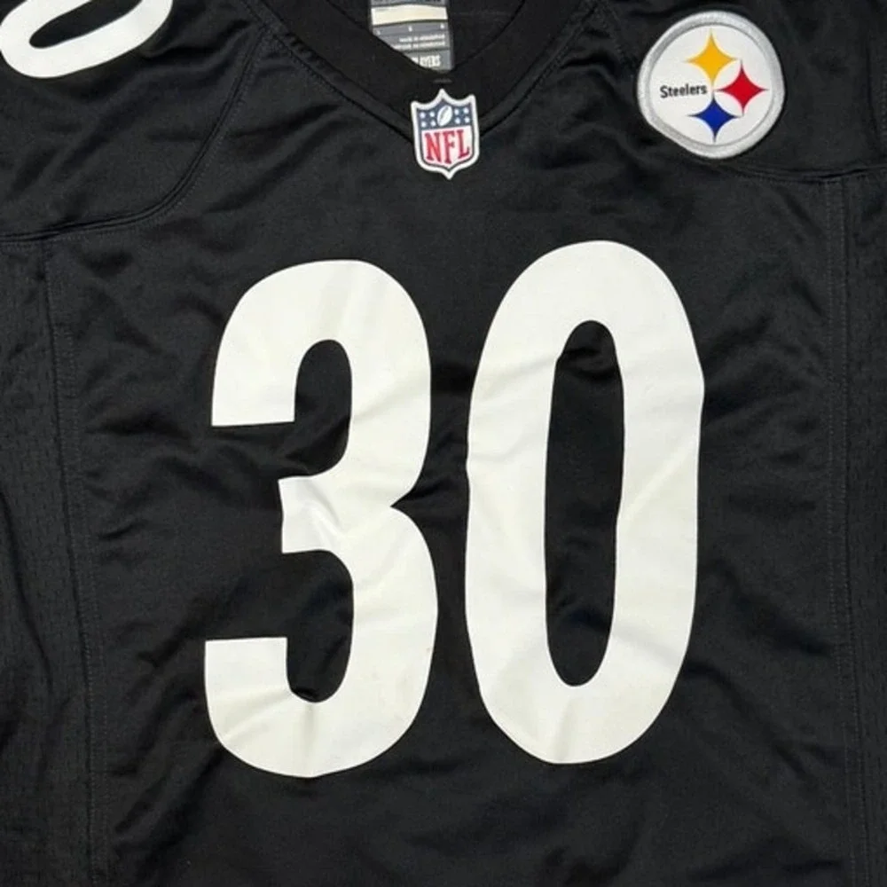 Nike Pittsburgh Steelers James Conner 30 NFL Jersey Mens Large Black On Field